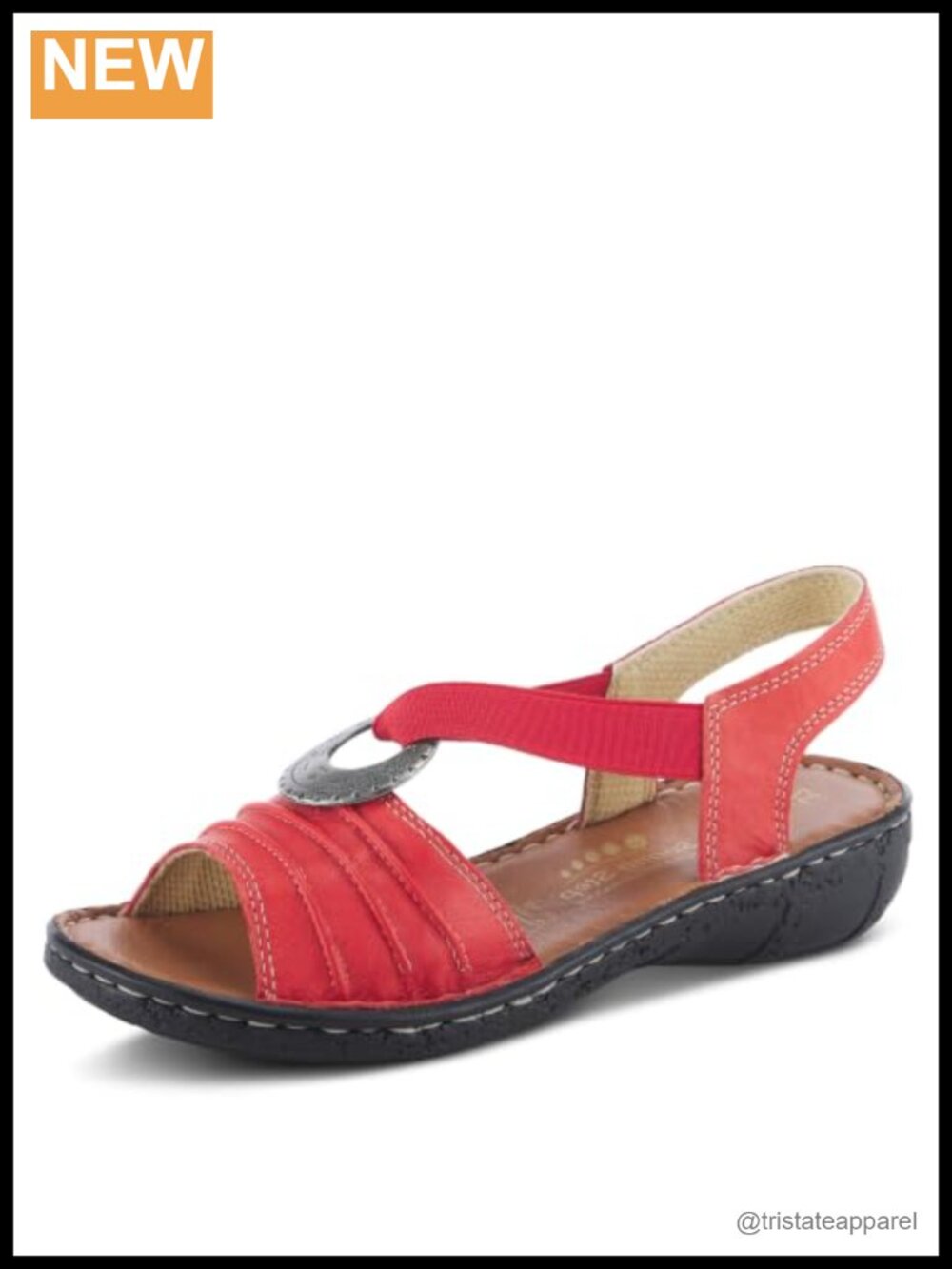 Spring Step Karmel Women's Leather Wedge Sandals Slingback Platform
